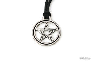 WISIOREK SREBRNY PENTAGRAM amulety talizmany rock pentagram (ar301) - 2877465725