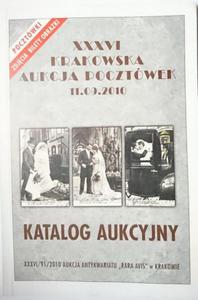 XXXVI KRAKOWSKA AUKCJA POCZTWEK 11.09.2010 KATALOG AUKCYJNY XXXVI/91/2010 AUKCJA ANTYKWARIATU RARA AVIS W KRAKOWIE - 2869176661