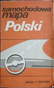 SAMOCHODOWA MAPA POLSKI. POLSKA 1: 750 000 - 2869178720