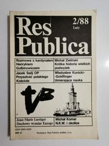 RES PUBLICA NR 2/88 LUTY - 2869189639