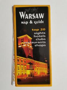 WARSZAW MAP AND GUIDE TOP 20 1: 20 000 - 2869198113