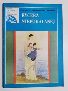 RYCERZ NIEPOKALANEJ NR 7-8 /409-410 LIPIEC-SIERPIE 1990 - 2869198210