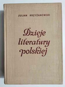 DZIEJE LITERATURY POLSKIEJ - Julian Krzyanowski 1970 - 2869200863