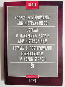 KODEKS POSTPOWANIA ADMINISTRACYJNEGO 1998 - 2869201602