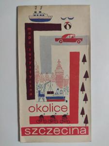 OKOLICE SZCZECINA MAPA TURYSTYCZNA 1969 - 2874233992