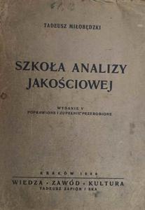 SZKOA ANALIZY JAKOCIOWEJ  - 2878096600