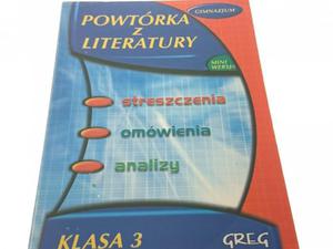 POWTRKA Z LITERATURY KLASA 3 GIMNAZJUM (2005) - 2869134745