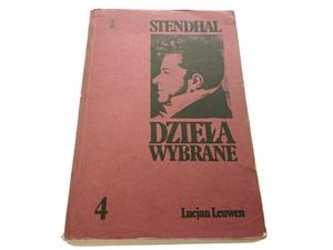 STENDHAL. DZIEA WYBRANE TOM 4 LUCJAN LEUWEN 1985 - 2869156969