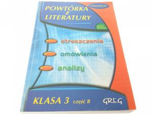 POWTRKA Z LITERATURY KLASA 3 CZʦ B - Kremiec - 2869157225