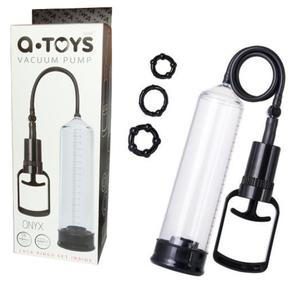 Pompka erekcyjna ONYX A-Toys Vacuum Pump + ringi na penisa - 2875031156