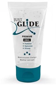 Just Glide PREMIUM Anal 50ml - el nawilajcy z panthenolem, kwasem hialuronowym i olejkiem silikonowym - 2877726077