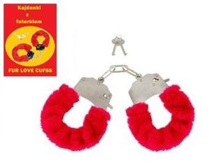 Kajdanki z czerwonym futerkiem Fur Love Cuffs - 2867714303