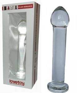 Glass Romance clear szklana wtyczka analna - szklane dildo - 2871836135