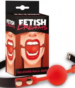 Knebel Red Fetish Dreams Silicone - 2875333016