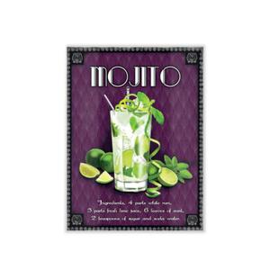 Plakat metalowy 30x40cm - Szyld retro Mojito Deco - 2832805507