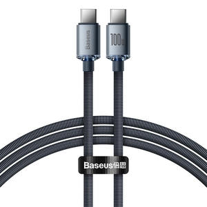 Kabel przewd do szybkiego adowania i transferu danych USB-C USB-C 100W 1.2m czarny - 2877599649