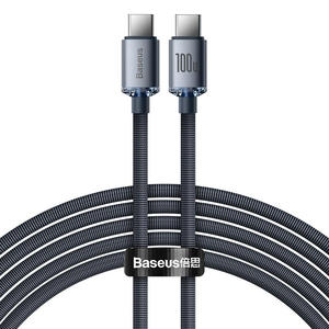Kabel przewd do szybkiego adowania i transferu danych USB-C USB-C 100W 2m czarny - 2877599651