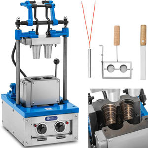 Waflownica maszyna do wypieku wafli rokw na lody 50 - 60 wafli / godz. 55 x 70 mm - 2877599848