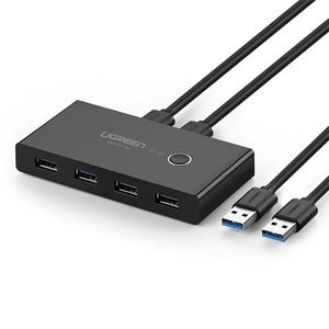 Switch box HUB przecznik 4x USB 3.2 Gen 1 rozdzielacz USB na dwa komputery - czarny - 2877600102