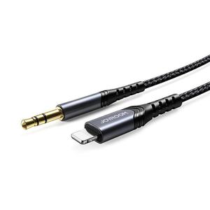 Kabel audio stereo AUX 3.5mm mini jack - Lightning do iPhone iPad 2m czarny - 2877600455