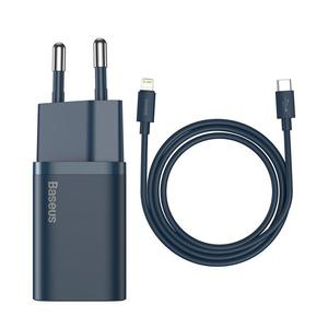 Super Si 1C szybka adowarka USB-C 20W PD + kabel do iPhone Lightning 1m niebieski - 2877600460