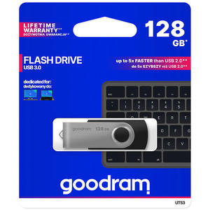 Pendrive 128GB USB 3.2 Gen 1 UTS3 czarny - 2877601478