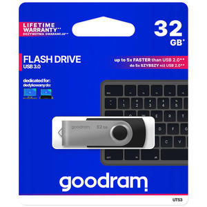 Pendrive 32GB USB 3.2 Gen 1 UTS3 czarny - 2877601480