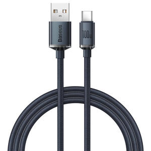 Kabel przewd USB - USB-C do szybkiego adowania i transferu danych 100W 1.2m czarny - 2877601648