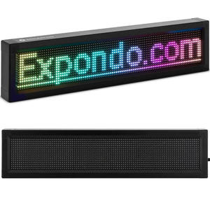 Wywietlacz ekran reklamowy 96 x 16 kolorowe diody LED 67 x 19 cm - 2877603289