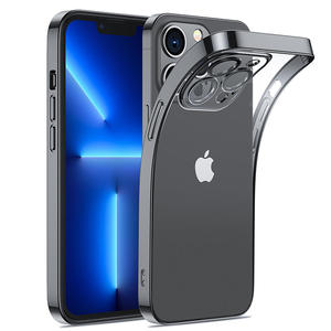 Etui obudowa pokrowiec do iPhone 14 Pro z metaliczn ramk 14Q Case czarny - 2877603411