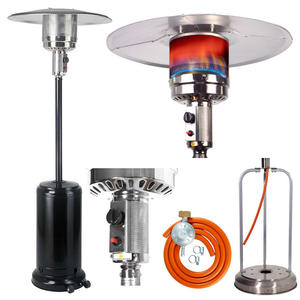 Lampa grzewcza gazowa parasol grzewczy ETNA CZARNA na gaz PB LPG - 2869618730