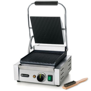 Kontakt grill kontaktowy ryflowany pojedynczy 1800W - Hendi 263501 - 2869618955