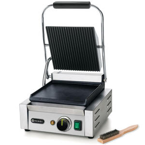 Kontakt grill kontaktowy gra ryflowana d gadki 1800W - Hendi 263600 - 2869618956