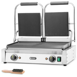 Kontakt grill kontaktowy ryflowany podwjny 3600W - Hendi 263709 - 2869618959