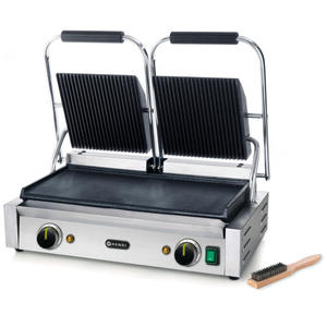 Kontakt grill kontaktowy gra ryflowana d gadki 3600W - Hendi 263808 - 2869618960