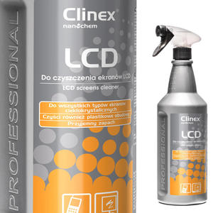 Pyn do mycia czyszczenia ekranw i monitorw LCD telefonw CLINEX LCD 1L - 2869622086