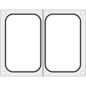 Matryca forma do zgrzewarek MCS na dwie tacki pojemniki 178x113 mm - Hendi 805459 - 2869622830