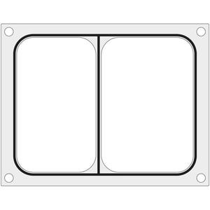 Matryca forma do zgrzewarek MCS na tack dwudzieln 227x178 mm - Hendi 805466 - 2869622835