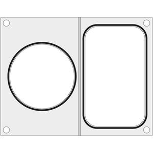 Matryca do zgrzewarek MCS na tack bez podziau 178x113 mm + pojemnik r. 115 mm - Hendi 805527 - 2869622858