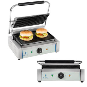 Grill kontaktowy dwustronny ryflowany PANINI - 2869617110