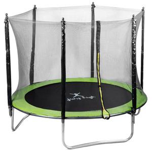 Trampolina ogrodowa dla dzieci dorosych z siatk zewntrzn r. 244 cm do 100 kg - 2869623581