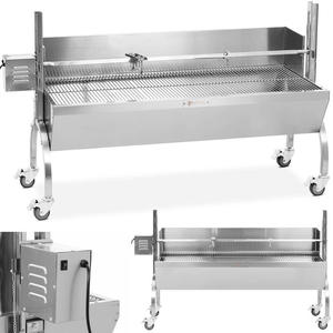 Grill wglowy z ronem obrotowym elektrycznym do pieczenia prosiaka z oson 13 W 40 kg 137 cm - 2869625216