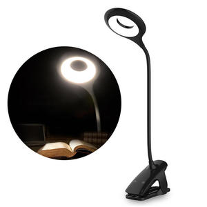 Bezprzewodowa lampka LED do czytania z klipsem + kabel micro USB czarny - 2869626017