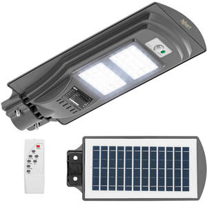 Lampa solarna miejska uliczna z czujnikiem ruchu i zmierzchu 40 x LED 200 W PILOT - 2877598783