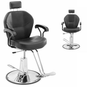 Fotel fryzjerski barberski kosmetyczny z zagwkiem i podnkiem Physa ILFORDK - czarny - 2877599260