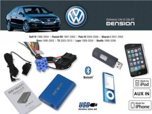 Cyfrowa zmieniarka Dension Bluetooth,USB,iPod,iPhone,AUX - VW,Seat,Skoda - 2829825397