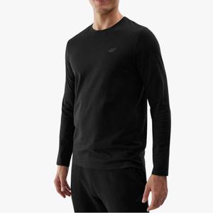 Mski Longsleeve 4F Koszulka Z Dugim Rkawem Czarna Baweniana - 2878420261