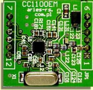 CC1100EM miniaturowy modu transceiwera (nadajnika-odbiornika) sygnaw cyfrowych - 2833155830