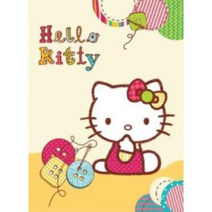 Koc akrylowy Hello Kitty HK03B rozmiar 80x110 cm - 2844754172