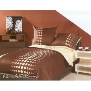 Pociel z satyny bawenianej GRENO XQ rozmiar 160x200 cm Chocolate Brown - 2844953437